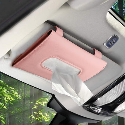 Pink Car Tissue Holder for Sun Visor, Car Accessories for Women