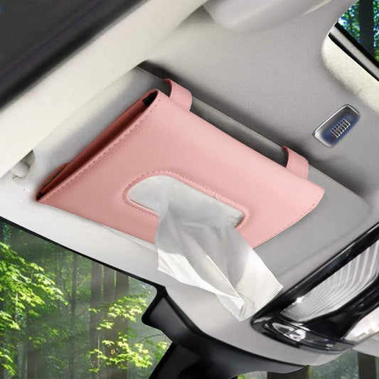 Pink Car Tissue Holder for Sun Visor, Car Accessories for Women