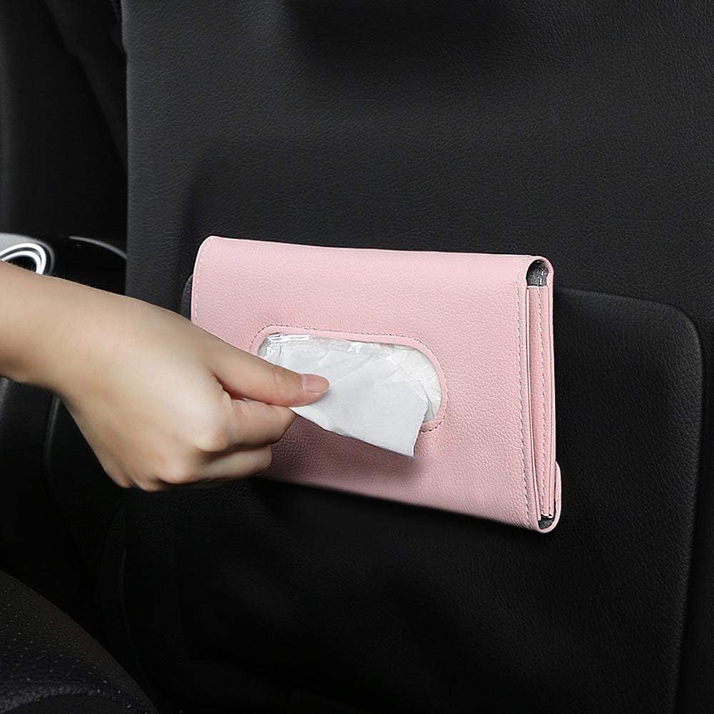 Pink Car Tissue Holder for Sun Visor, Car Accessories for Women