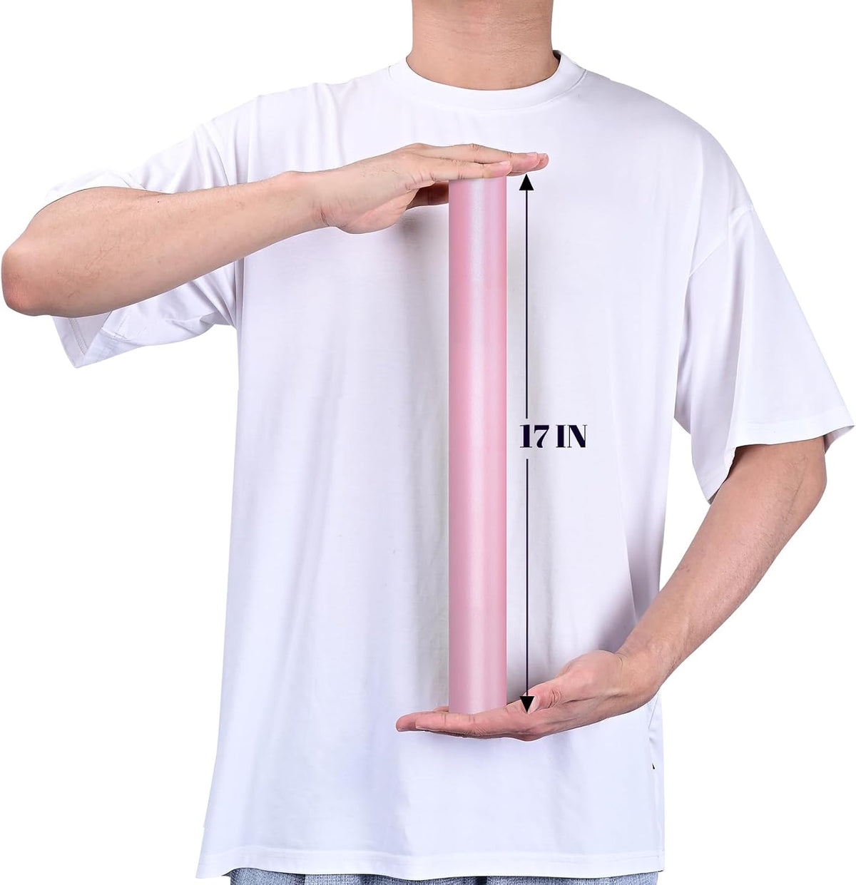 Gift Wrapping Paper, Pink Pearly Wrapping Paper Roll, 17 Inch X 32.8 Feet