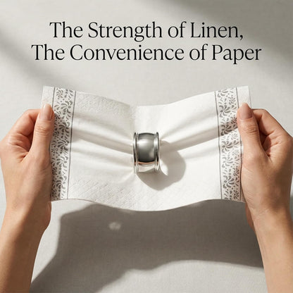100 Pcs Paper Napkins Disposable with Rose Gold Floral Design,Pure Wood Pulp Absorbent Hand Paper Towels for Bathroom,Great Guest Paper Towels,Napkins Everyday or Cocktail Napkins