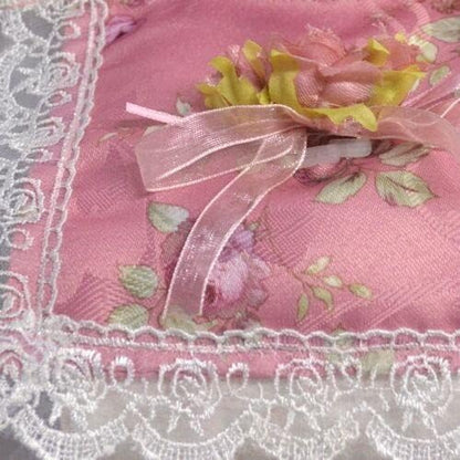 Rose Pattern Toilet Paper Holder Cover QSI-2209-F (Pink)