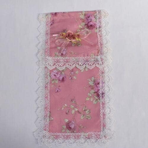 Rose Pattern Toilet Paper Holder Cover QSI-2209-F (Pink)