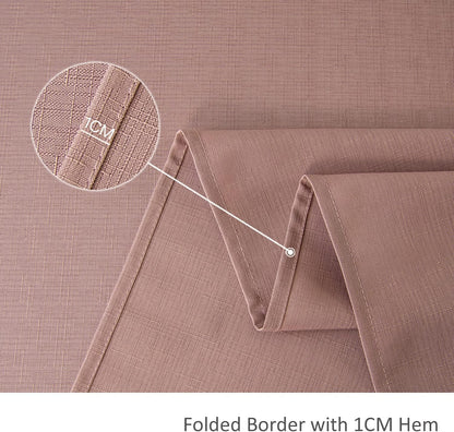 Faux Linen Textured Rectangle Tablecloth Water Resistant Wrinkle Free Spill-Proof, Soft Table Cloth for Dining Room Decoration, Banquet Parties Event Holiday Dinner, 60 x 84 Inch Dusty Pink