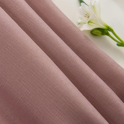 Faux Linen Textured Rectangle Tablecloth Water Resistant Wrinkle Free Spill-Proof, Soft Table Cloth for Dining Room Decoration, Banquet Parties Event Holiday Dinner, 60 x 84 Inch Dusty Pink