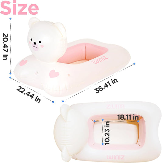 Inflatable Dog Float for Small & Medium Dogs, Pet Pool Raft, Durable PVC, Stable & Comfortable Dog Float for Pool, Beach & Lake
