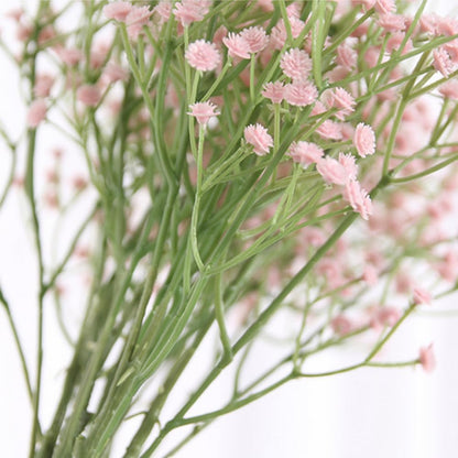 10Bundles Babys Breath Artificial Flowers 24.8in Fake Baby Breath Spring Flowers Real Touch Faux Gypsophila Flowers Bouquet for Outdoors Wedding DIY Bouquet Arrangement Party Home Table Decor(Pink)