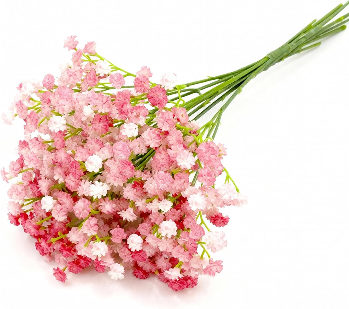 6 Pcs Babys Breath Artificial Flowers, Fake Babys Breath Flowers for Wedding Floral Arrangement Party Decor, Pink