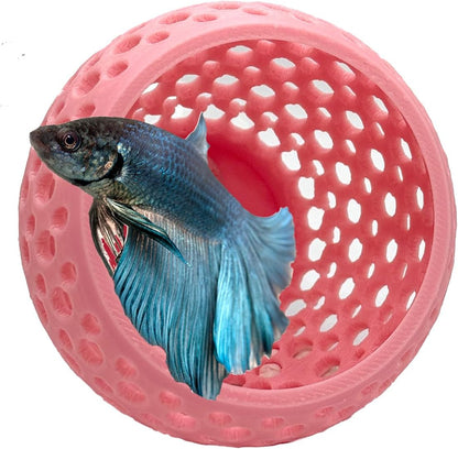 Betta Bulb Hide 2.0, Betta Bed & Aquarium Cave, Bubblegum Pink