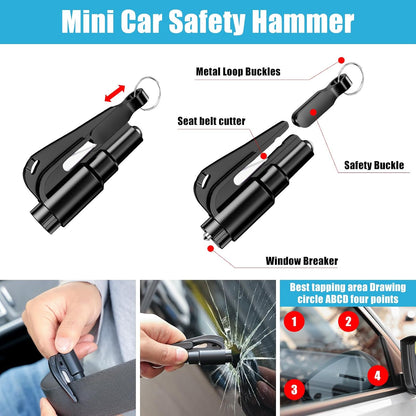 Car Roadside Emergency Kit, Car Safety Kit for Men Portable Car Kits for Emergency, Pink