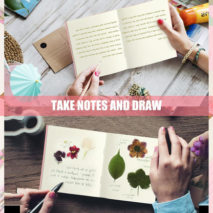 50 Pack Mini Notebooks Bulk 4 x 4 Inch,Pink,Blank Page