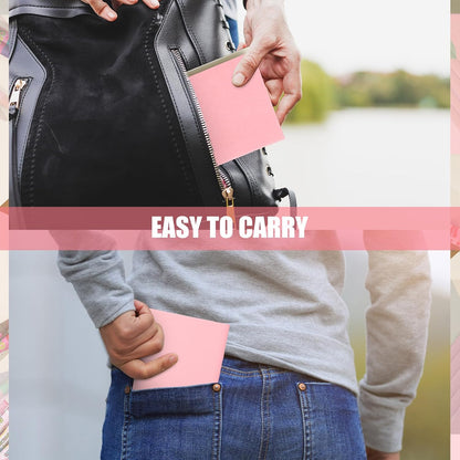 50 Pack Mini Notebooks Bulk 4 x 4 Inch,Pink,Blank Page