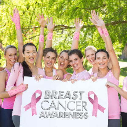 4 Pcs Pink Ribbon Athletic Tape Breast Cancer Awareness 2in X 23ft
