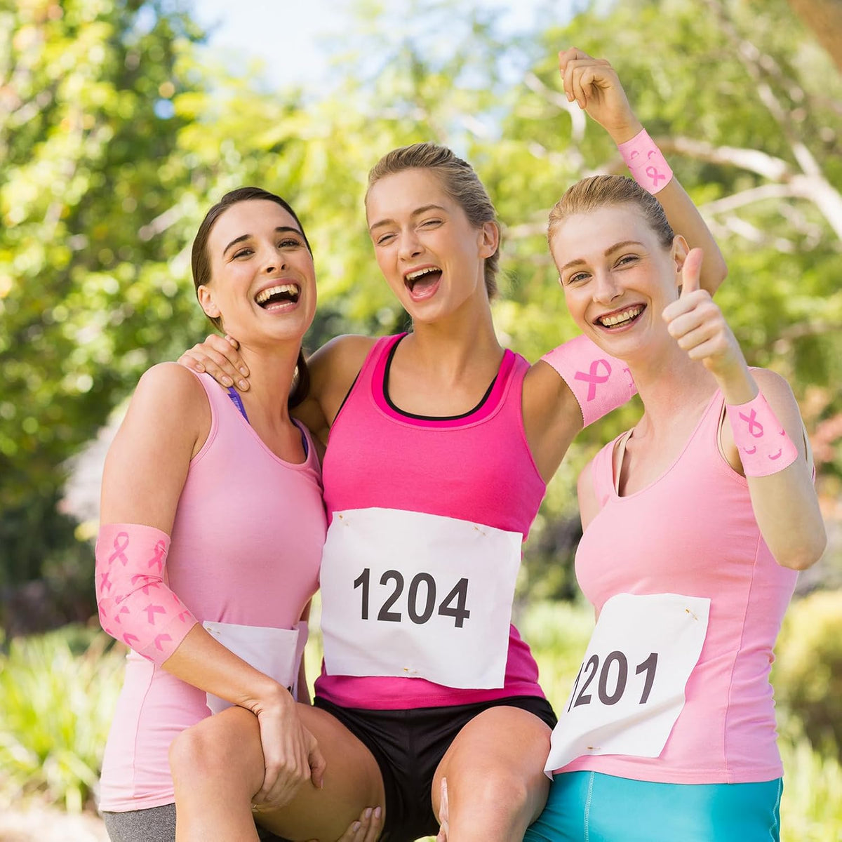 4 Pcs Pink Ribbon Athletic Tape Breast Cancer Awareness 2in X 23ft