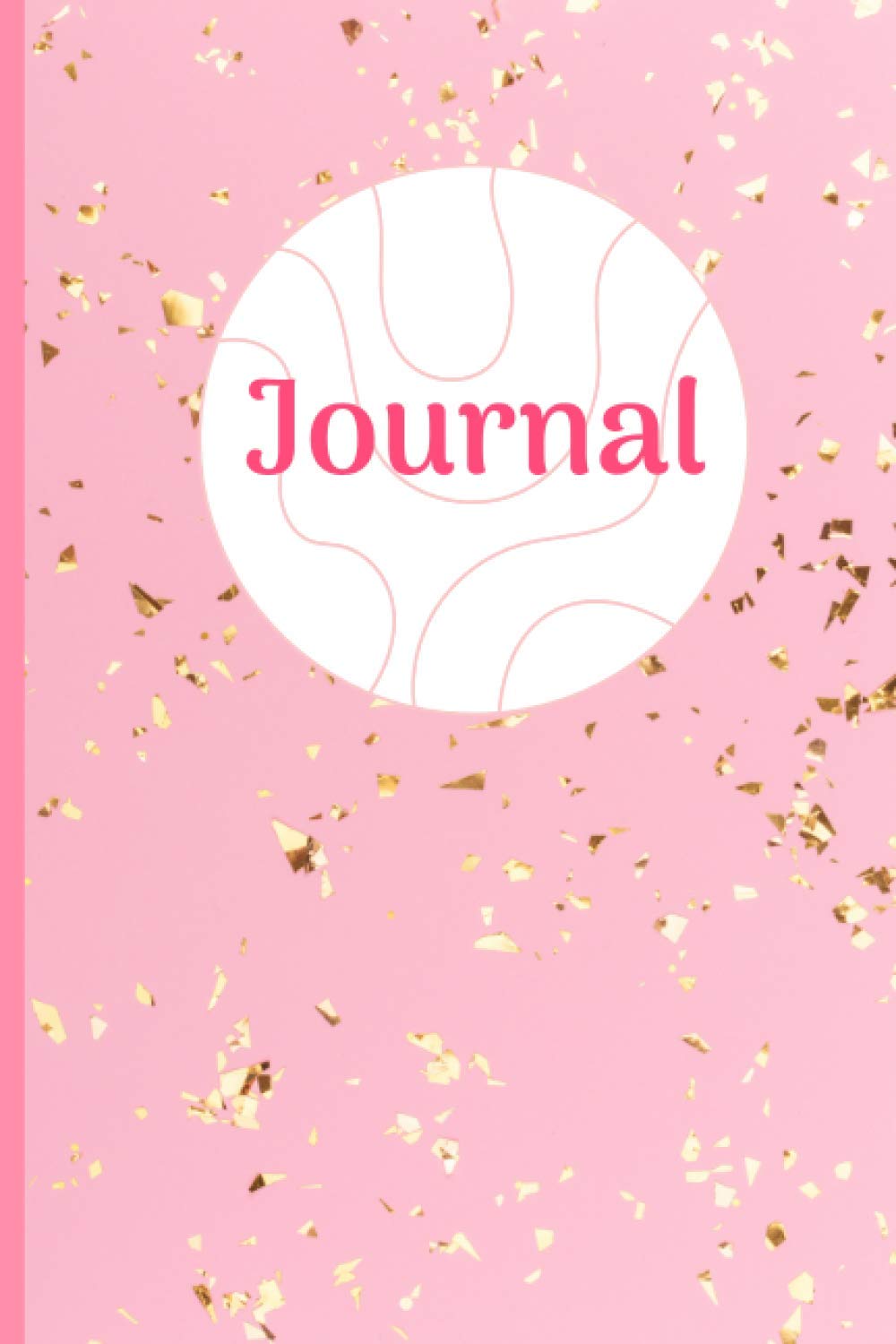 Journal: Awesome 365 days notebook/diary for creative writing, gratitude, ideas || Pattern: Glitters with pastel pink/peach background.