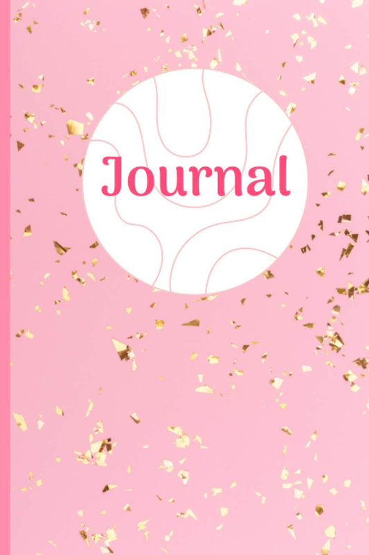 Journal: Awesome 365 days notebook/diary for creative writing, gratitude, ideas || Pattern: Glitters with pastel pink/peach background.