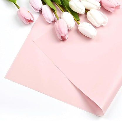 20 Sheets Pink Flower Wrapping Paper