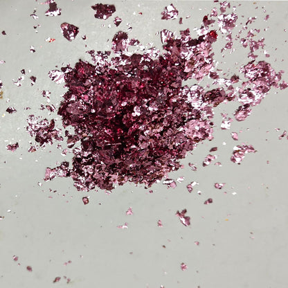 Gilding Flakes Leaf Flakes Gilding Variegated Gold Foils for Art Supplies,Resin,Nails,Painting,Crafts (Peach Purple)