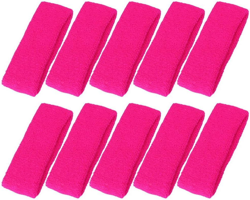 ® 10 PCS Sports Basketball Headband/Sweatband Head Sweat Band/Brace Gift Party Outdoor Activities