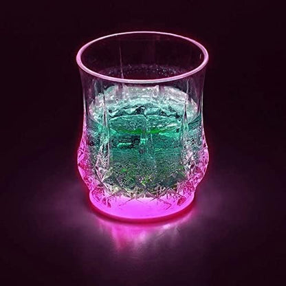 LED Coaster,10 Pack LED Cup Holder Lights, Liquor Bottle Light Stickers Coasters, Flash Light Up Bar Coaster for Club, Bar, Party, Wedding Decor (Pink)