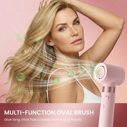 5-in-1 Dual Voltage Hair Dryer Brush for Travel with Storage Bag