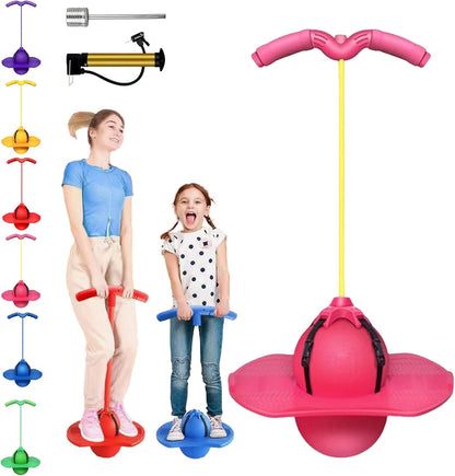 Balance Jumping Ball with Handle and Ball Pump,2026 Upgraded Jumping Balance Ball,Bouncing Balls for Indoor & Outdoor Fun, Perfect for Balance, Coordination and Fitness
