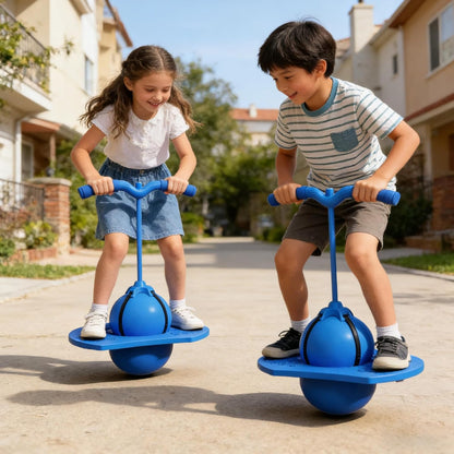 Balance Jumping Ball with Handle and Ball Pump,2026 Upgraded Jumping Balance Ball,Bouncing Balls for Indoor & Outdoor Fun, Perfect for Balance, Coordination and Fitness