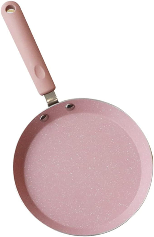 Pink Aluminum Omelette Pancake Pan for Cooking and Restaurant Use