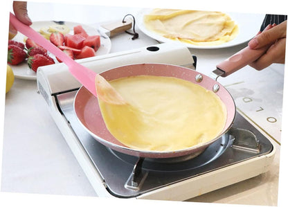 Pink Aluminum Omelette Pancake Pan for Cooking and Restaurant Use