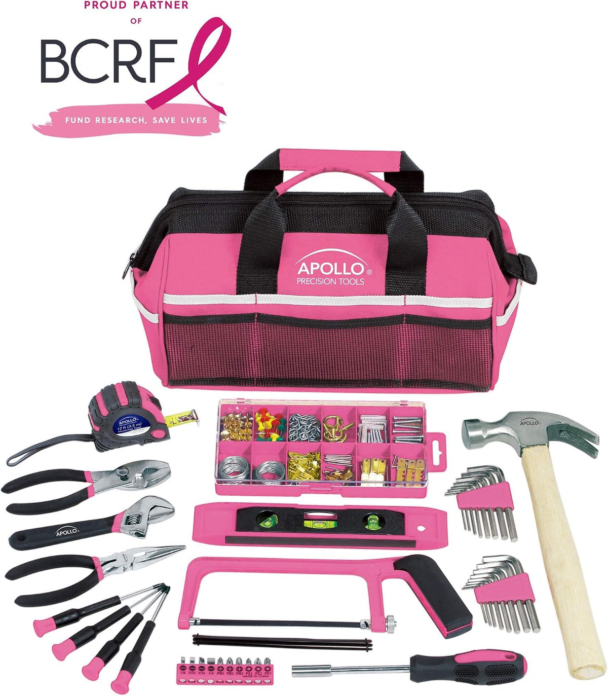 201 Piece Home Tool Set, Pink DT0020P