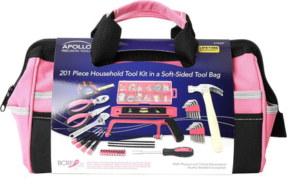 201 Piece Home Tool Set, Pink DT0020P