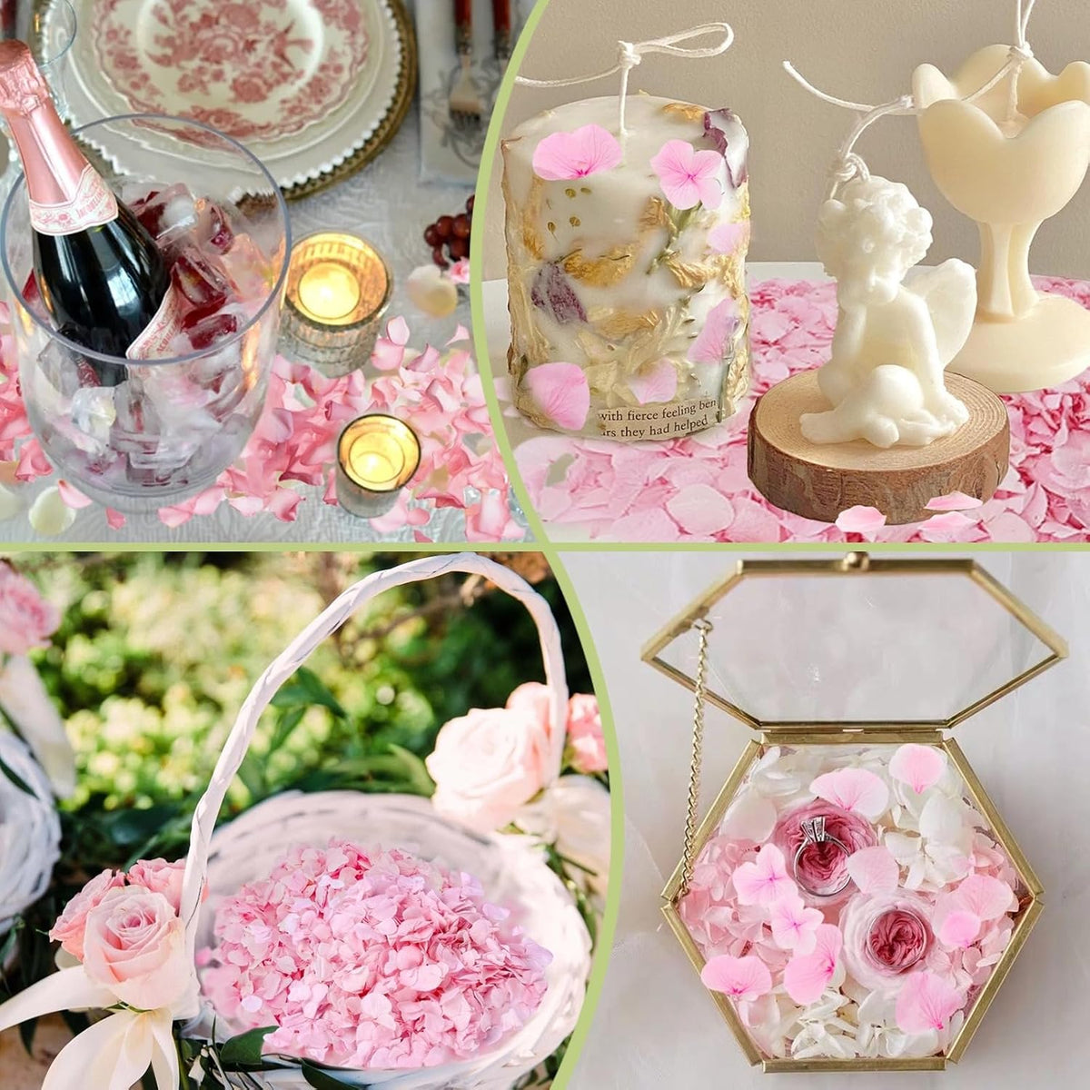 1500+ Real Dried Pink Hydrangea Petals Real Pink Flower Petals