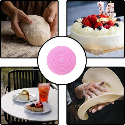 2 Pcs 12 Inch Silicone cake mats, Cake turntable mat