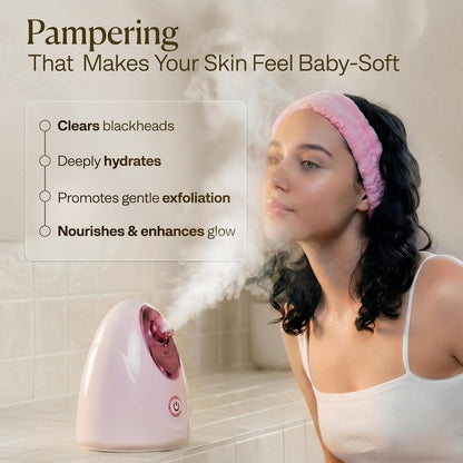Facial Steamer Spa Kit with 15 Spa Tools for Complete At Home Facial