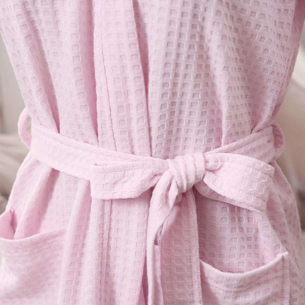 Robes for Women,Fleece Robe Lightweight Knee Length Short Kimono Spa Robe