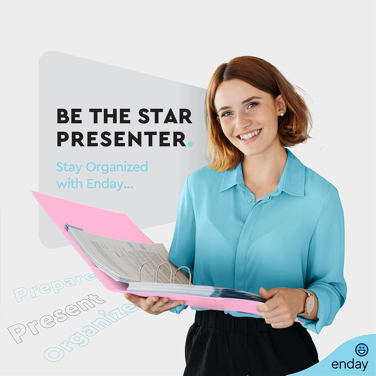 2 Inch Binder, Pink - 2 Inch 3 Ring Binder, D-Ring Pastel with Clear View Cover for Letter Size 8.5 x 11'' Paper & 2 Inside Pockets, Ideal for School Supplies, Office, and Home