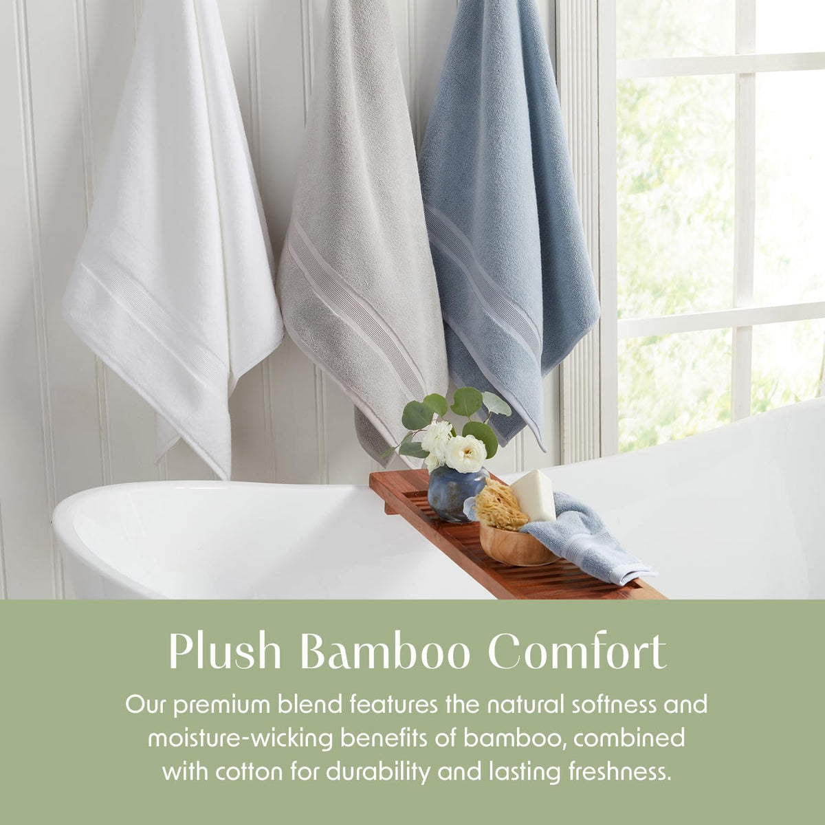 Luxury Bamboo Rayon Bath Towel Set | 6-Piece Set | Pink