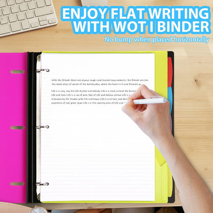 2-Pack Telescoping 3 Ring Binder Notebooks, Pink