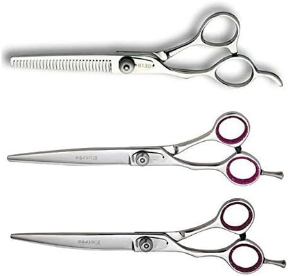 Geib Left Handed Grooming Shears 3 Piece Kit Professional Entree Scissor Set