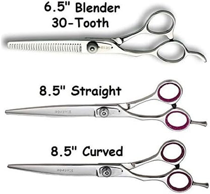 Geib Left Handed Grooming Shears 3 Piece Kit Professional Entree Scissor Set