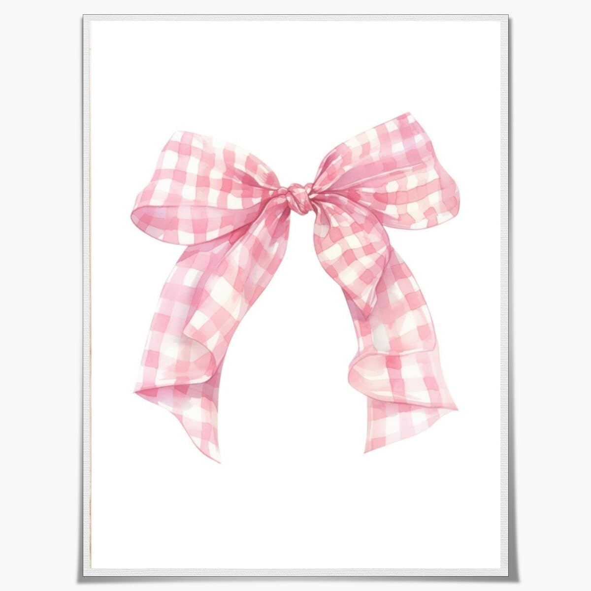 Preppy Canvas Wall Art Pink Bow Poster blush Balletcore wall art Funky Coquette Room Decor Aesthetic Pastel Pink Girly Wall Art for College Apartment wall Decor Unframed12x16inch