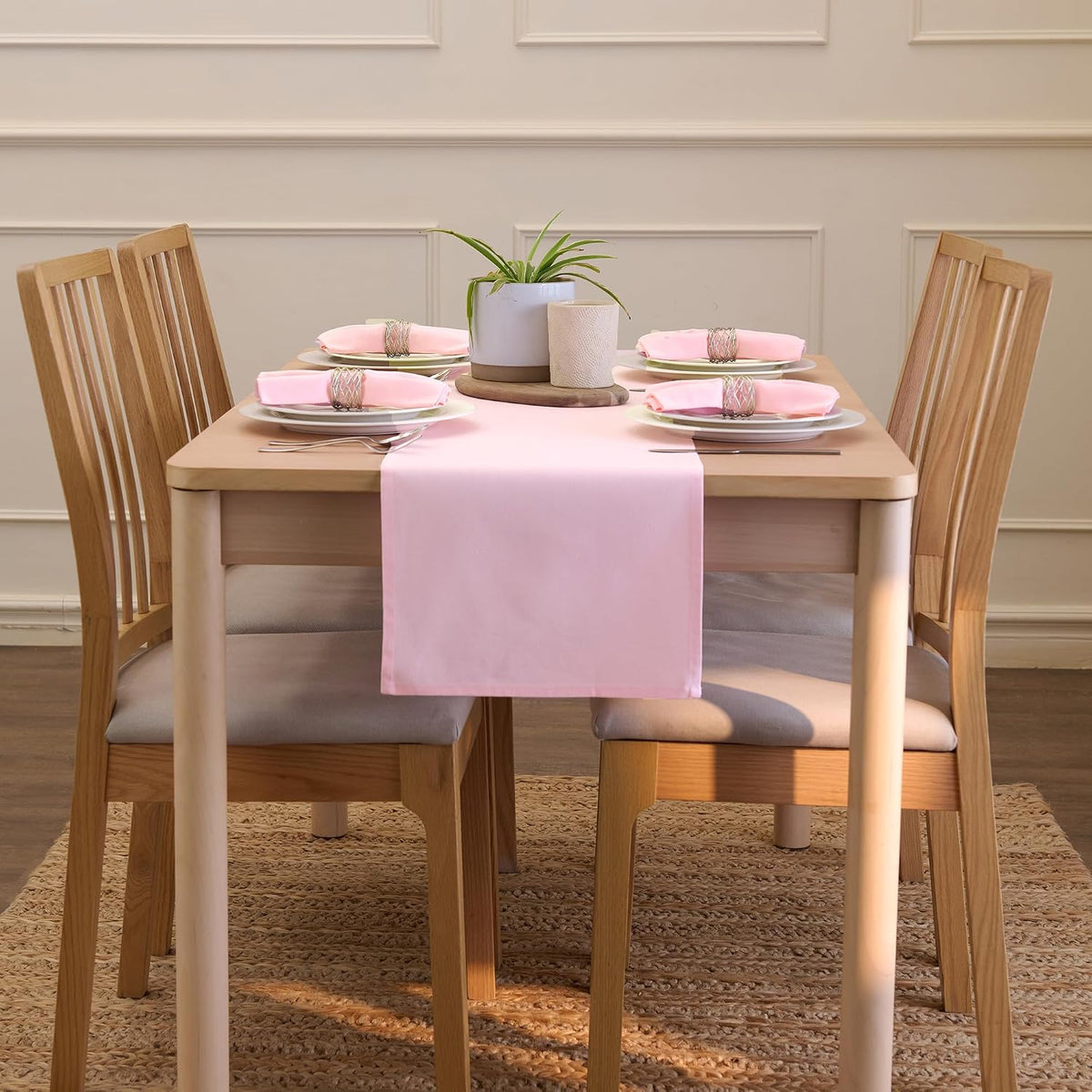 Table Runner, Cotton Canvas Dining Runner 13"x72"