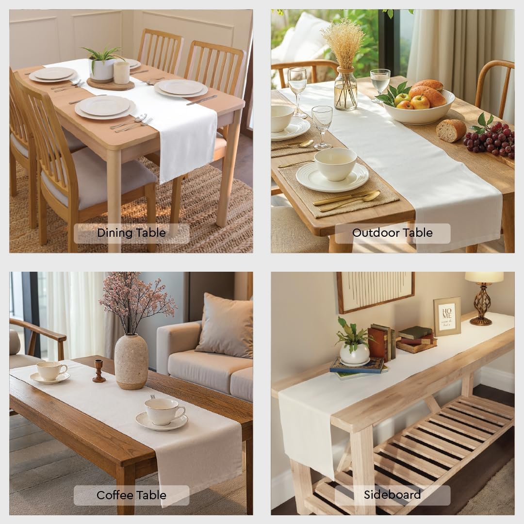 Table Runner, Cotton Canvas Dining Runner 13"x72"