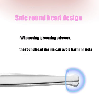 Dog Grooming Scissors, Stainless Steel Dogs Cats Pets Grooming Shears