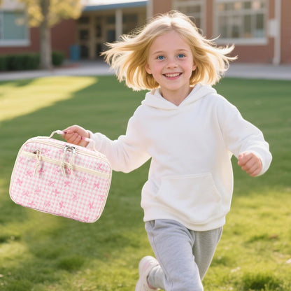 Kids Lunch Box, Small Insulated Reusable Lunch Bag for Girls and Women, School Work Picnic Travel, Lightweight Tote