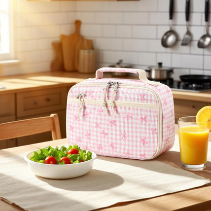 Kids Lunch Box, Small Insulated Reusable Lunch Bag for Girls and Women, School Work Picnic Travel, Lightweight Tote