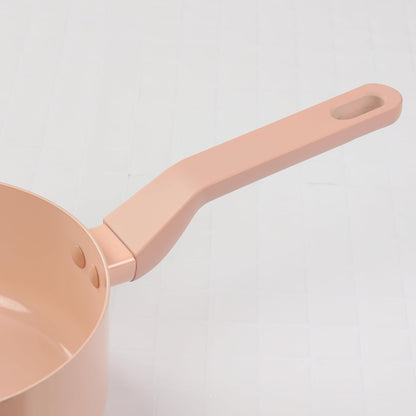 Pearl Metal Rosa HC-730 Pot, Single Handed Pot, 7.1 inches (18 cm), Glass Lid Included, Induction Compatible, Ceramic Coating Coating