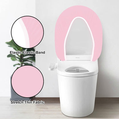 Toilet Lid Cover and Toilet Tank Lid Cover Set, Milk Silk Toilet Cover