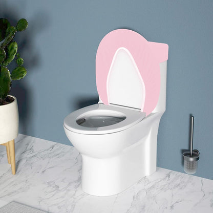 Toilet Lid Cover and Toilet Tank Lid Cover Set, Milk Silk Toilet Cover