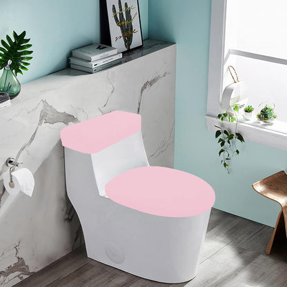 Toilet Lid Cover and Toilet Tank Lid Cover Set, Milk Silk Toilet Cover